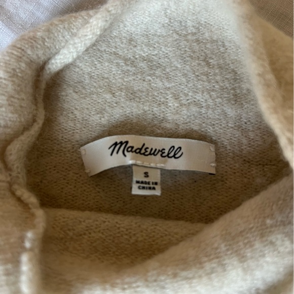 Madewell Inland Turtleneck Sweater in Cream size small - Picture 8 of 8